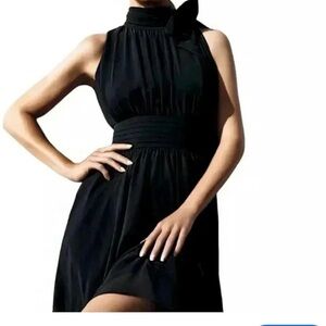 Women’s Dialogue flowing black halter cocktail dress size 1x